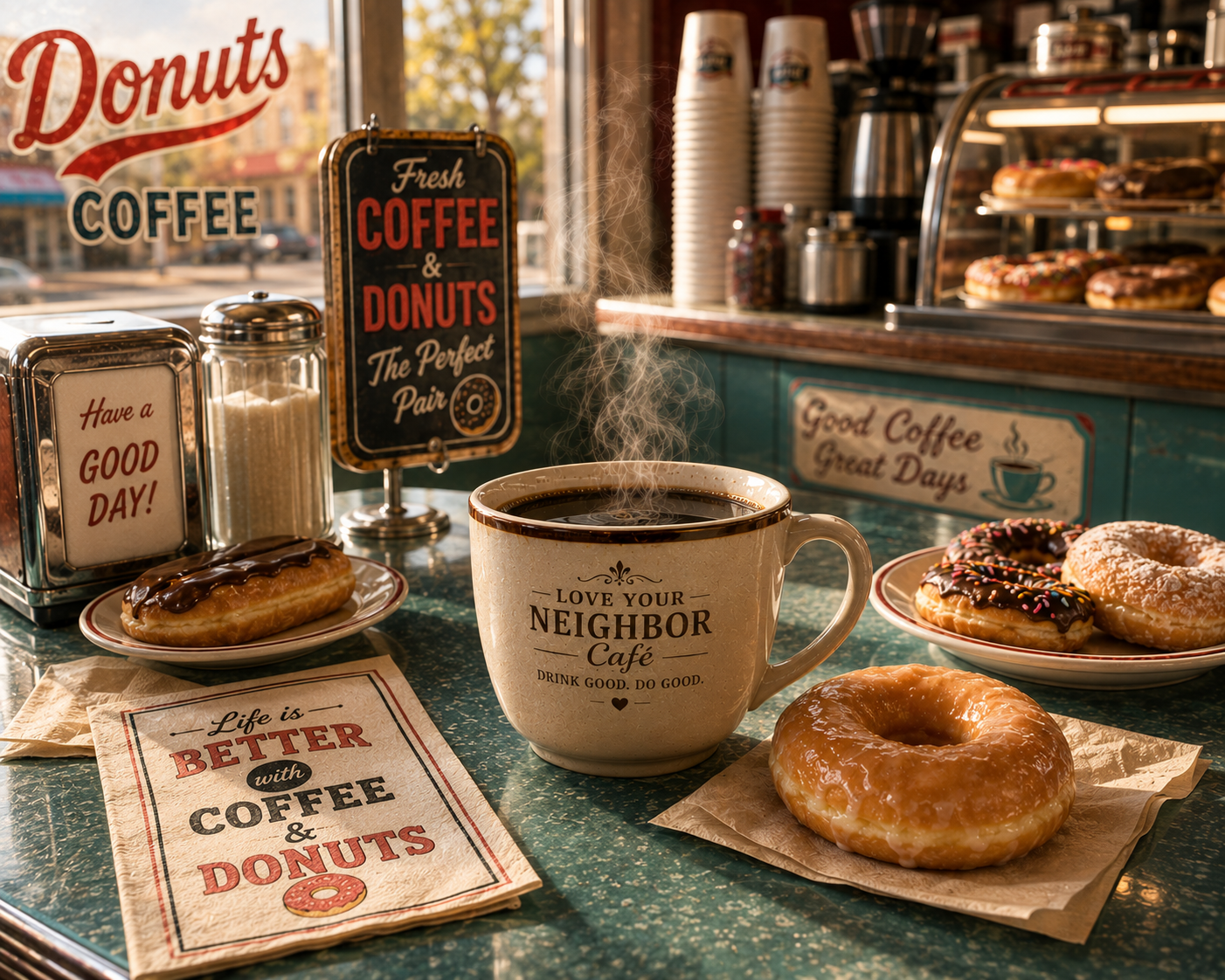Gourmet Donut Shop Coffee