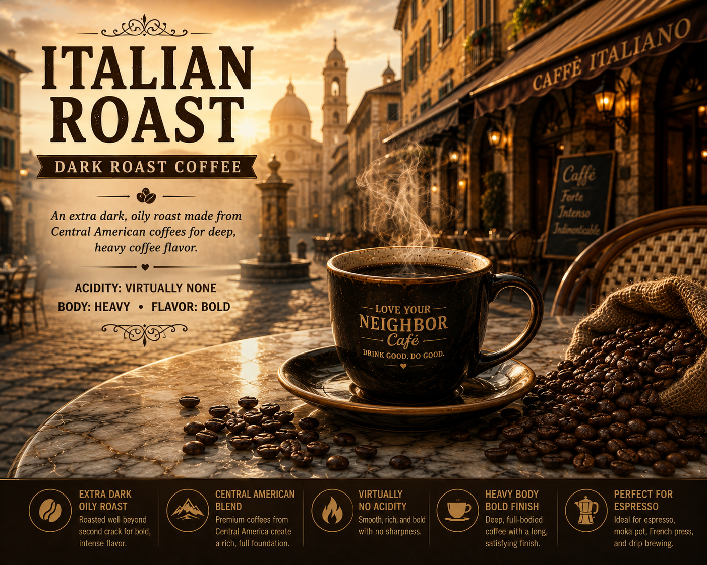 Italian Roast Dark Roast Coffee