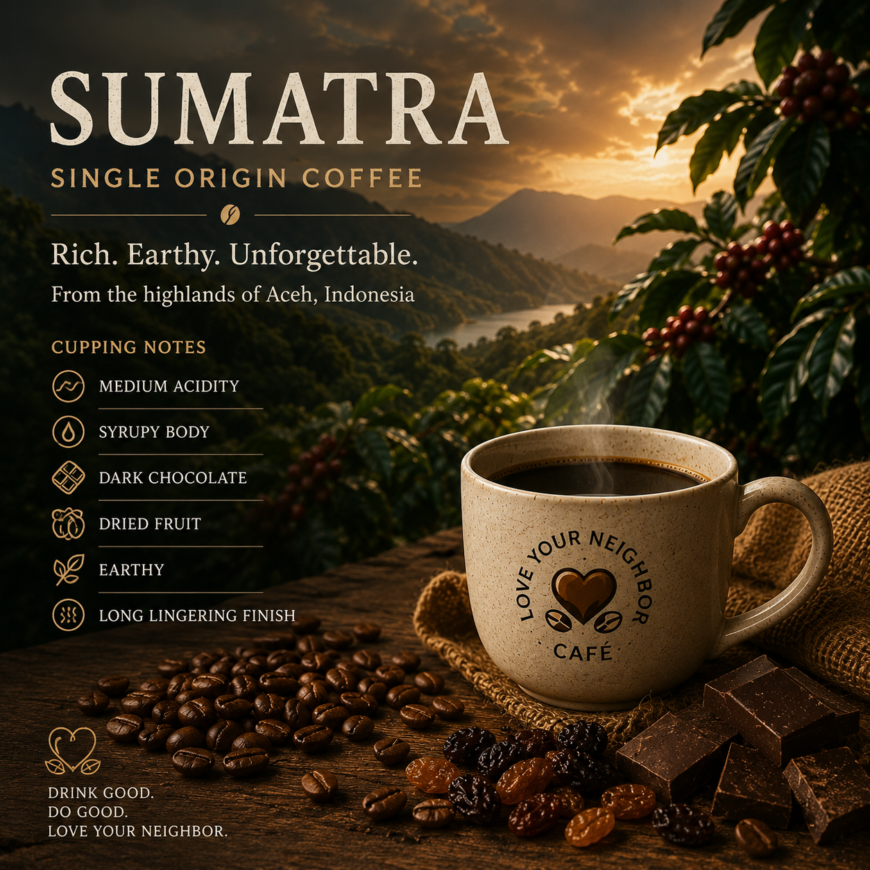 Sumatra Single Origin Coffee
