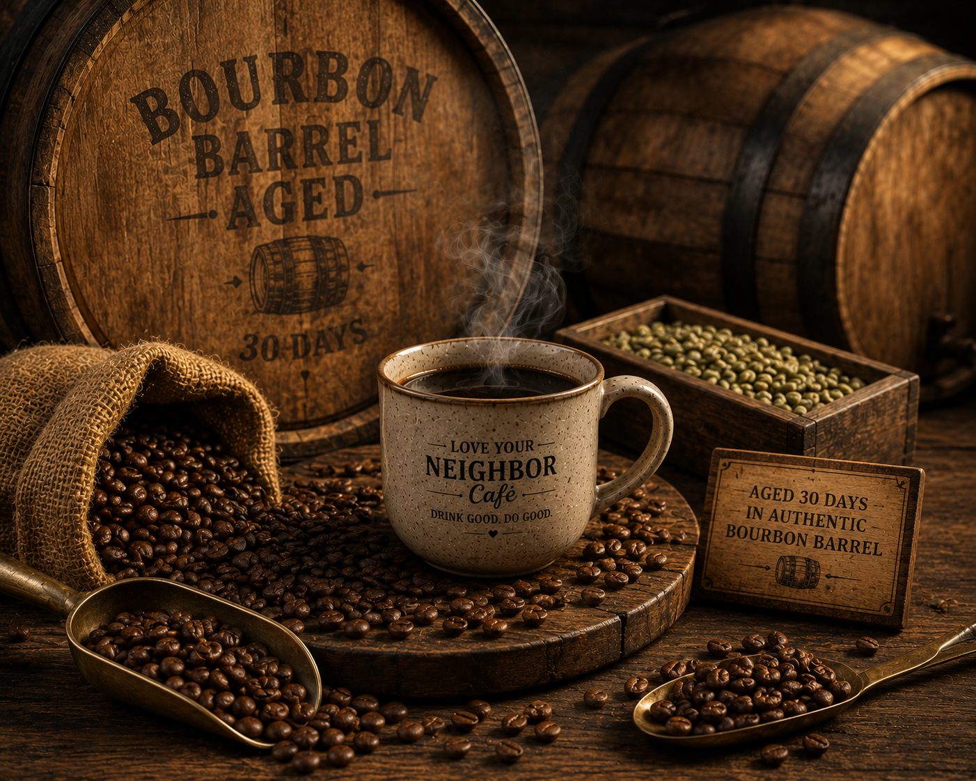 Whiskey Barrel Aged Coffee